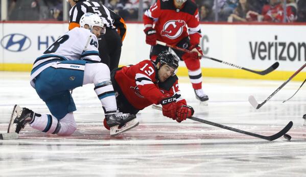 Devils win third straight edge Sharks behind Blackwood AP News